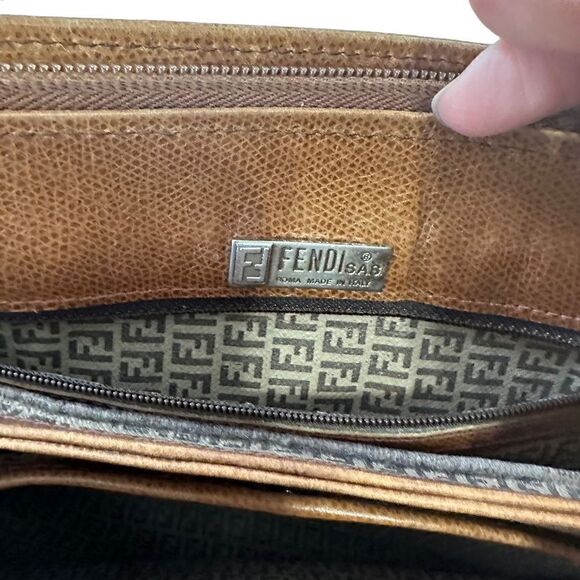 Fendi Brown genuine leather should bag - Picture 11 of 16